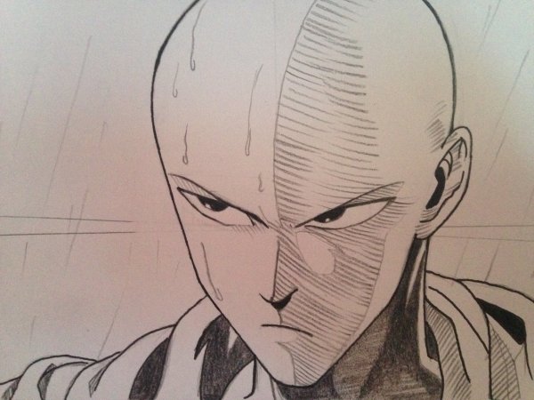 One Punch man рисовка