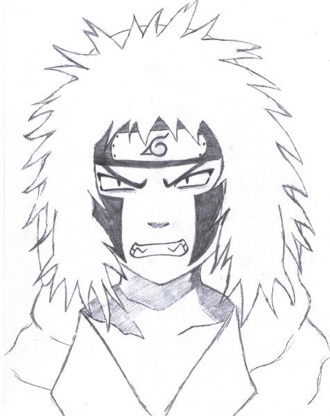 Киба из Наруто для срисовки