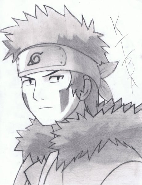 Киба Наруто рисунок