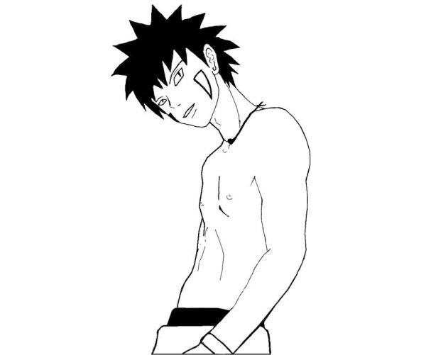 Киба Инузука карандашом