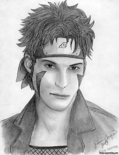 Киба Инузука карандашом