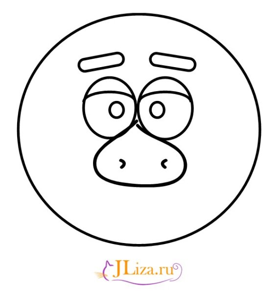 Лосяш рисунок поэтапно