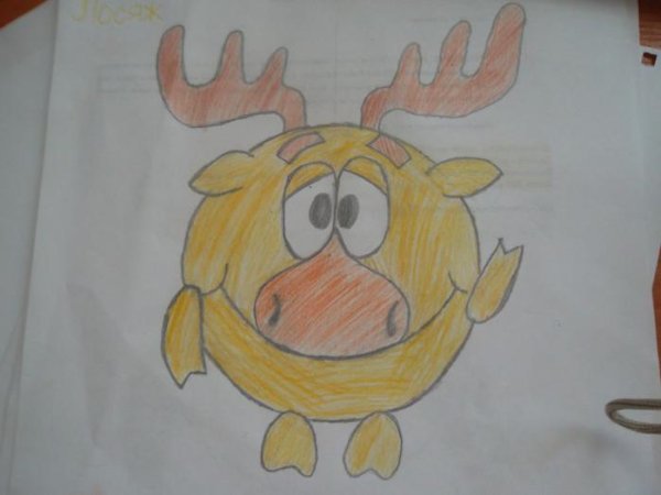 Рисунок Лосяша карандашом