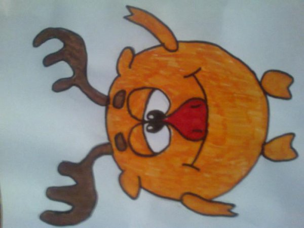 Лосяш карандашом