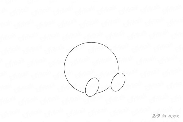 Рисунки поэтапно Смешарики