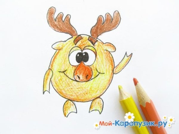 Лосяш карандашом