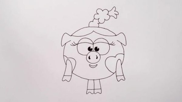 Лёгкие рисунки Смешарики