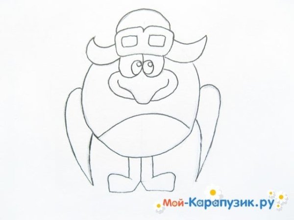 Легкий рисунок пина