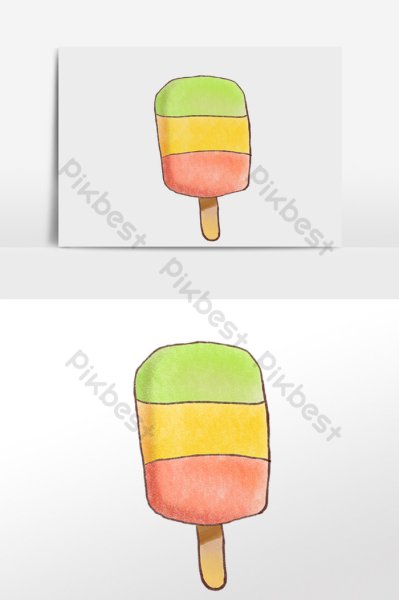 Мороженое эскимо рисунок поэтапно