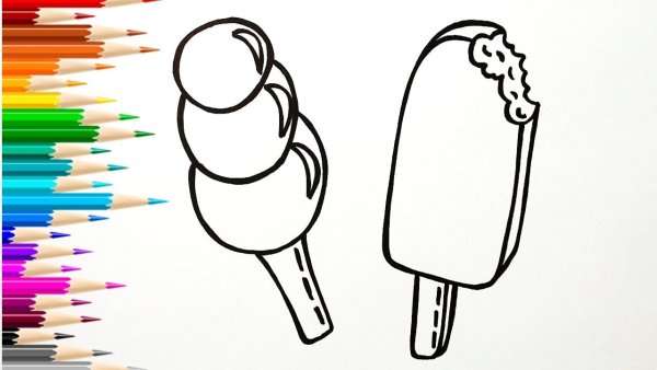 Эскимо раскраска