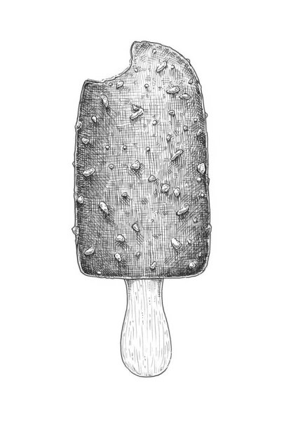 Раскраска эскимо на палочке