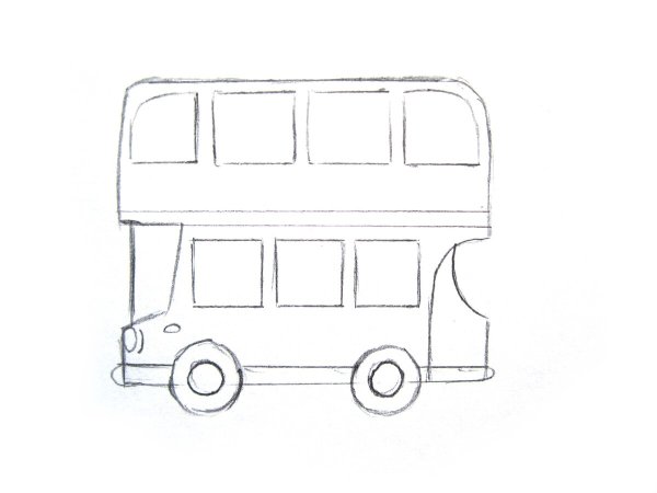 Рисование автобус