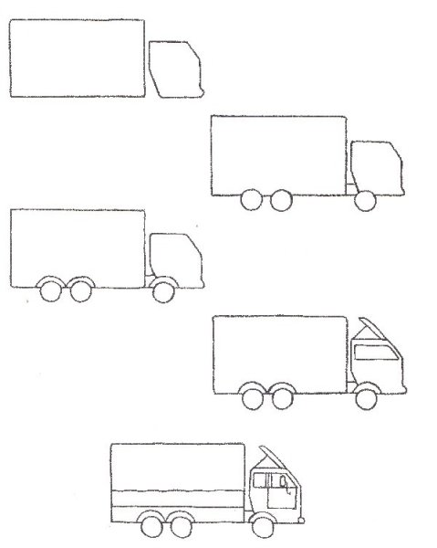 Рисование грузовик старшая группа