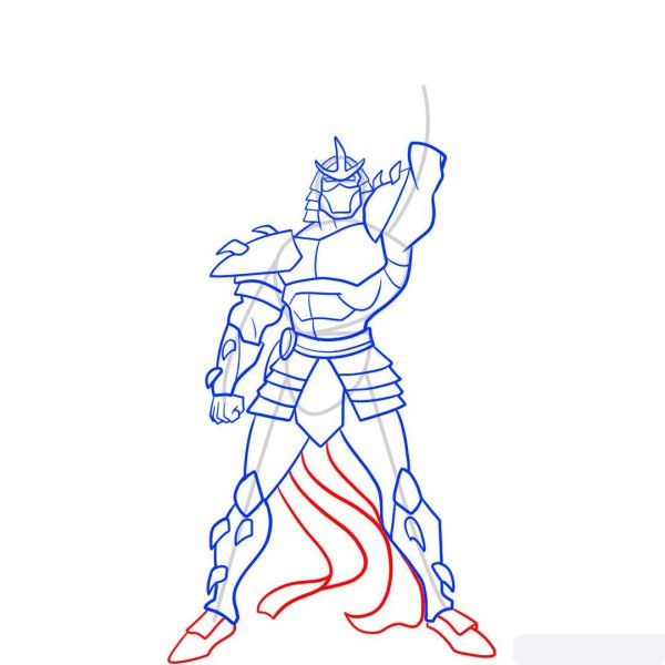 Рисовать Шредера из черепашек ниндзя