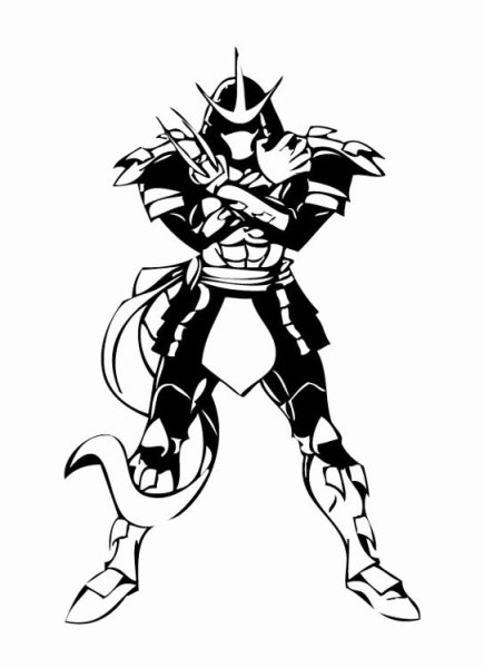 Раскраска Черепашки ниндзя шредер