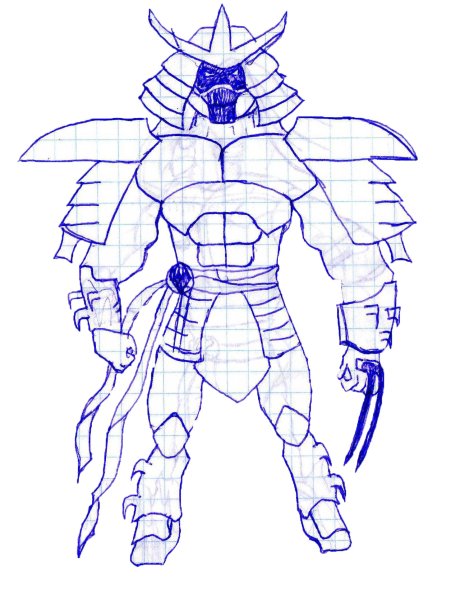 Шреддер Черепашки ниндзя раскраска