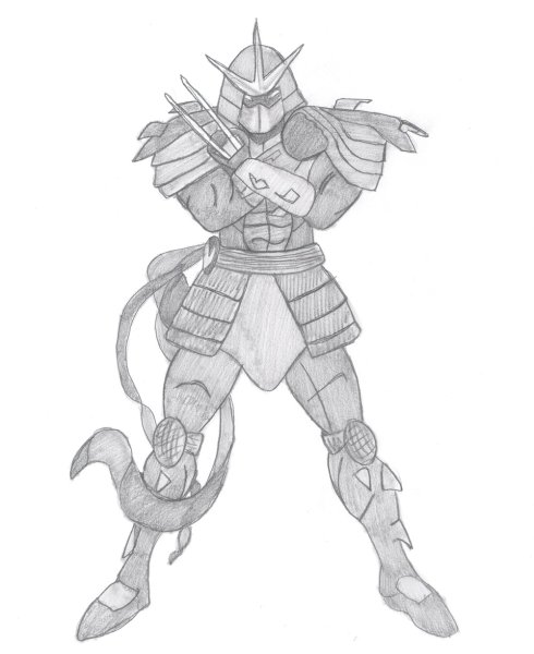 Шреддер Черепашки ниндзя раскраска