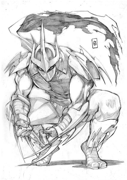 Шреддер Черепашки ниндзя рисунок