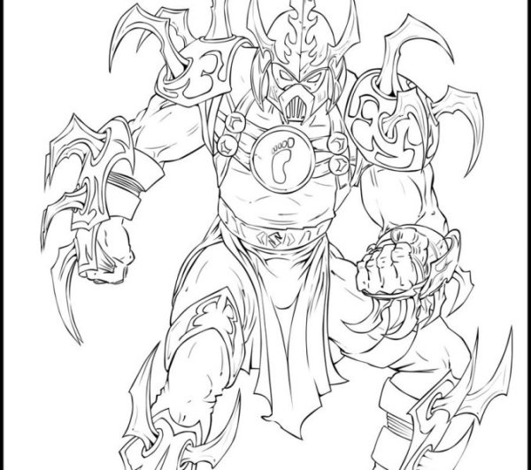 Шреддер Черепашки ниндзя раскраска