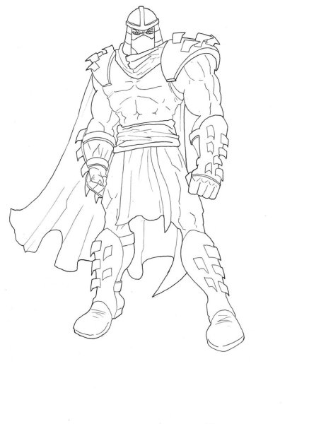 Шреддер Черепашки ниндзя раскраска