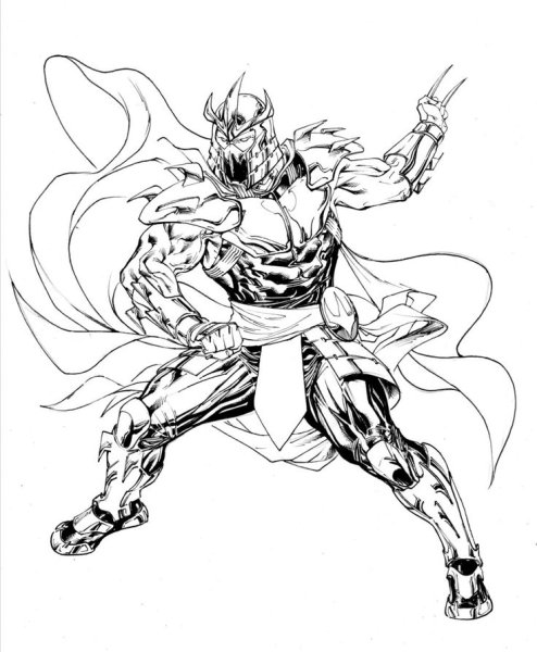 Раскраска Черепашки ниндзя шредер