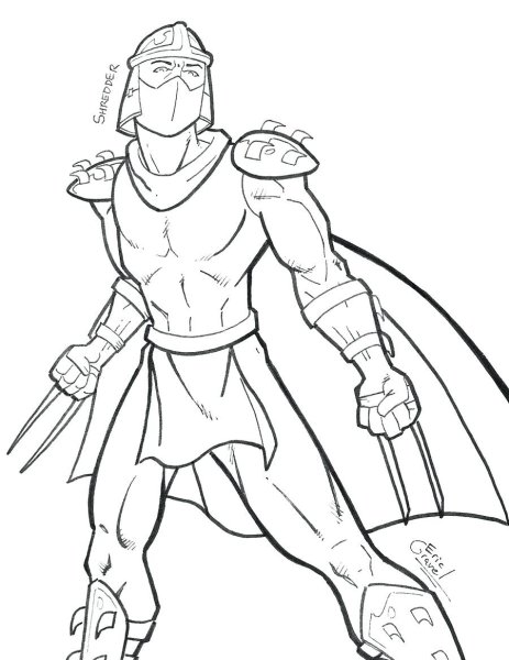 Черепашки ниндзя 2003 раскраска шредер