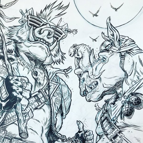 Разукрашки Черепашки ниндзя Леонардо