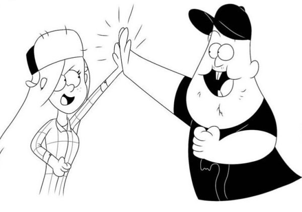 ЗУС из Гравити Фолз раскраска