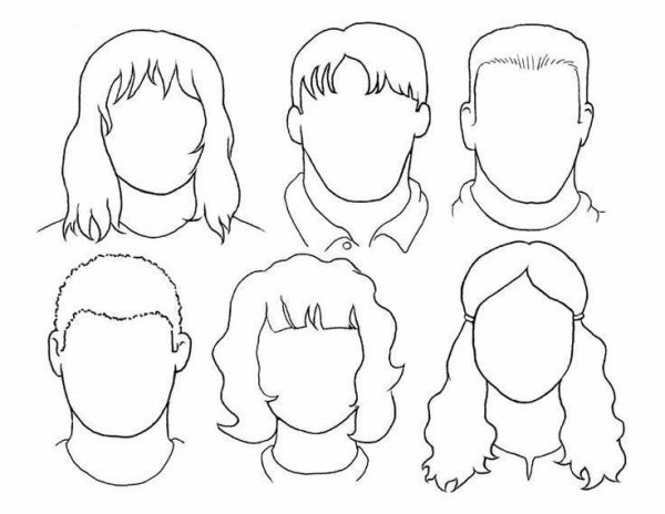 Шаблон для рисования портрета