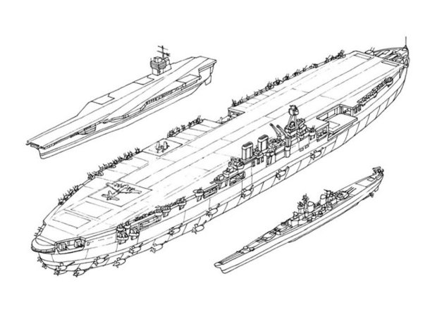 Авианосец Адмирал Кузнецов раскраска