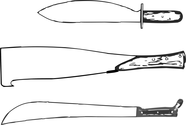 Мачете эскиз клинка