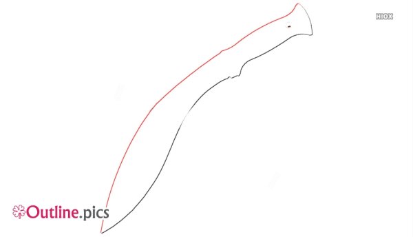 Кукри мачете чертеж