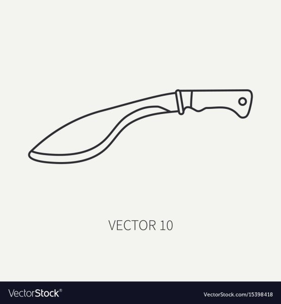 Нож Боуи чертеж