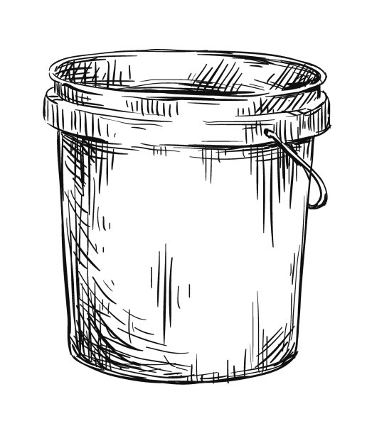 Ведро для раскрашивания детям