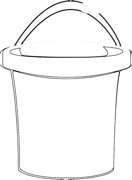 Ведро раскраска