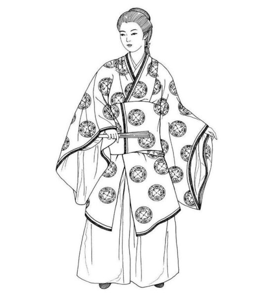 Японская одежда рисунок
