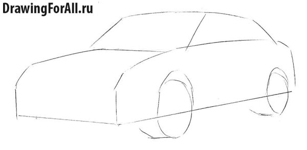Субару рисунок карандашом легкий