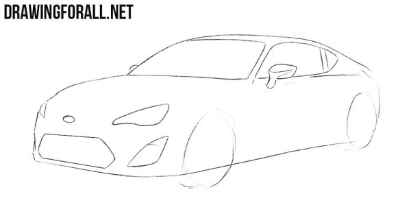 Раскраски автомобили Субару брз