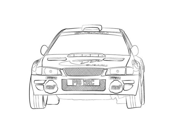 Рисунок Субару лупатая