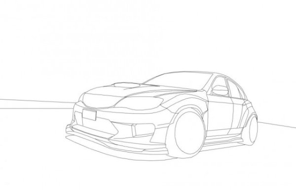 Раскраска Субару WRX