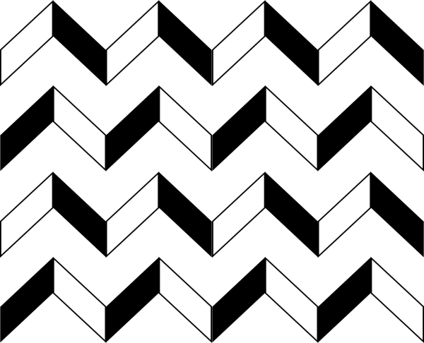 Зигзаг черно белый