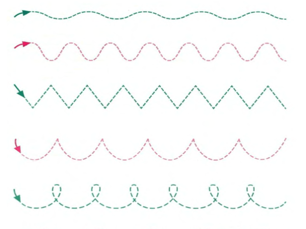 Графомоторные дорожки зигзаг
