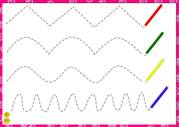 Графомоторные дорожки для малышей 4 года