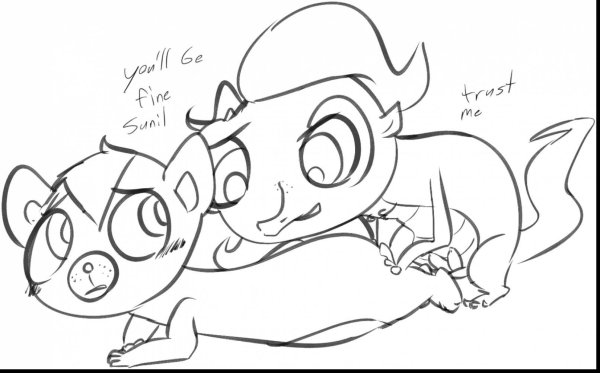 Littlest Pet shop таксы раскраска