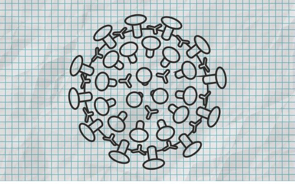 Коронавирус рисунок вируса