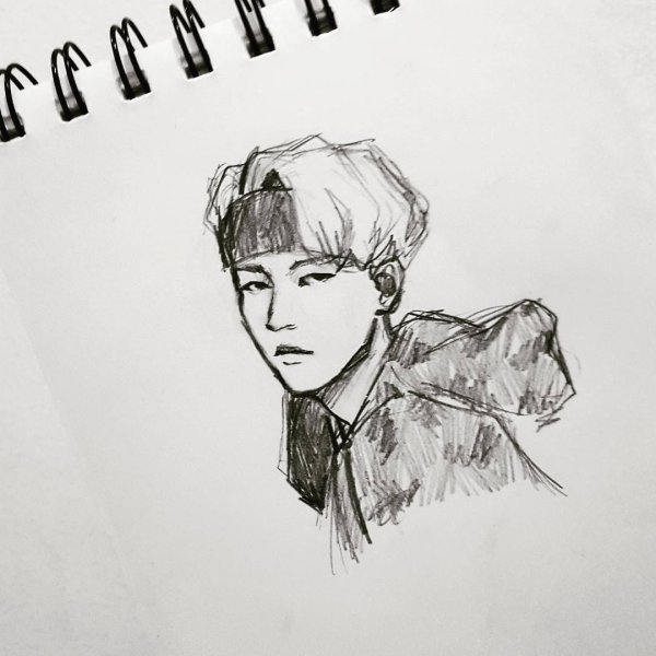 Рисунки БТС Юнги