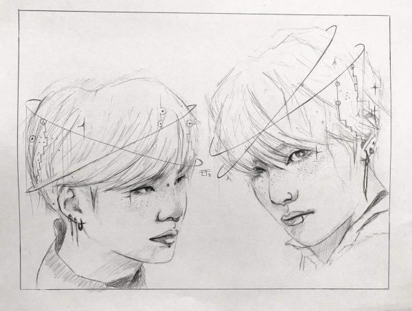 Рисунок БТС Тэги