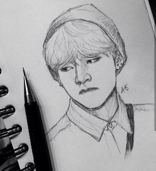 Скетчи БТС Юнги