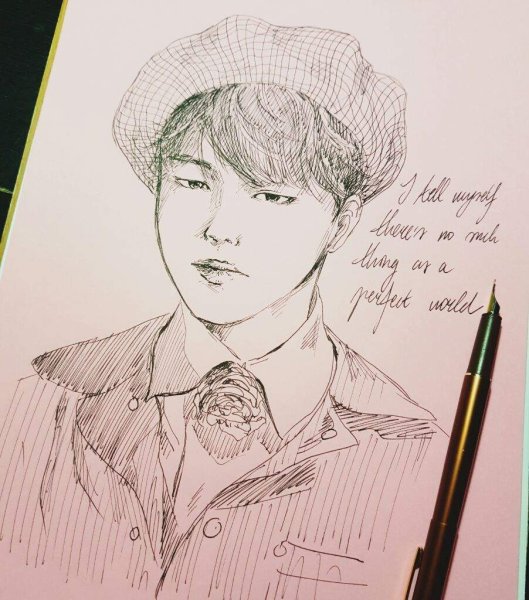 Скетчбук БТС Чимин