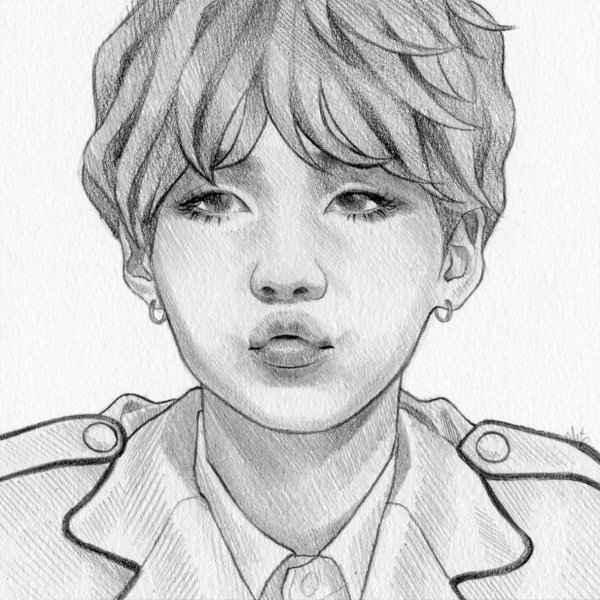 БТС для срисовки Юнги